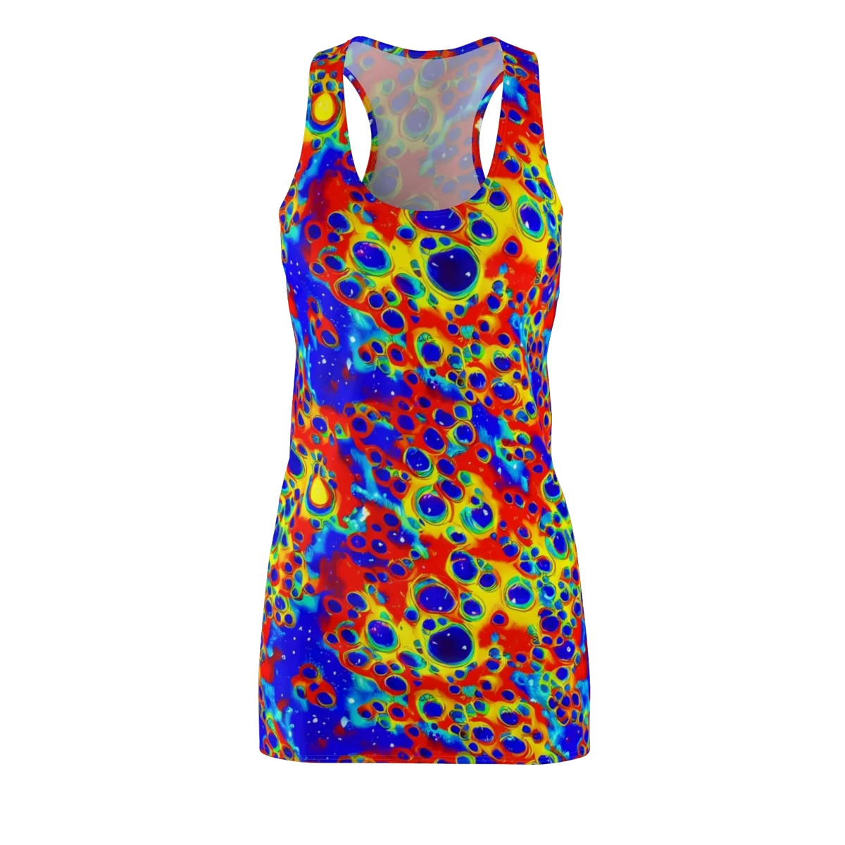 Neon Lagoon on Racerback Dress — Front