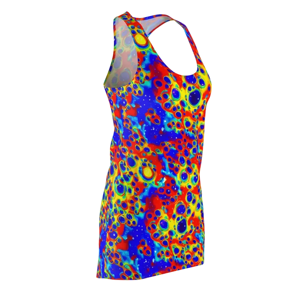 Neon Lagoon on Racerback Dress — Front Side