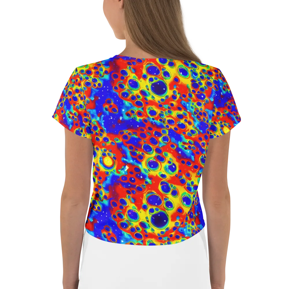 Neon Lagoon on Crop Tee — Back