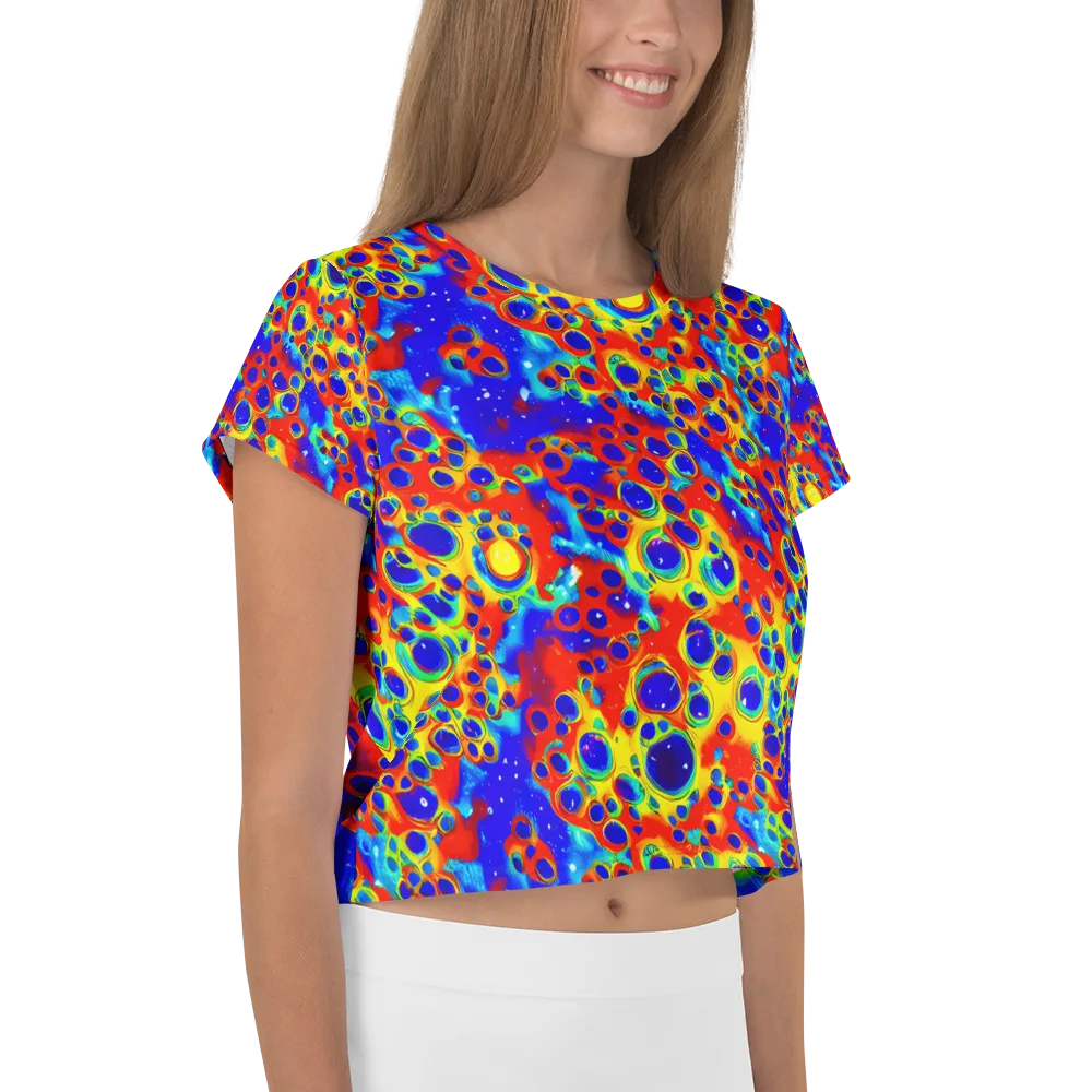 Neon Lagoon on Crop Tee — Right