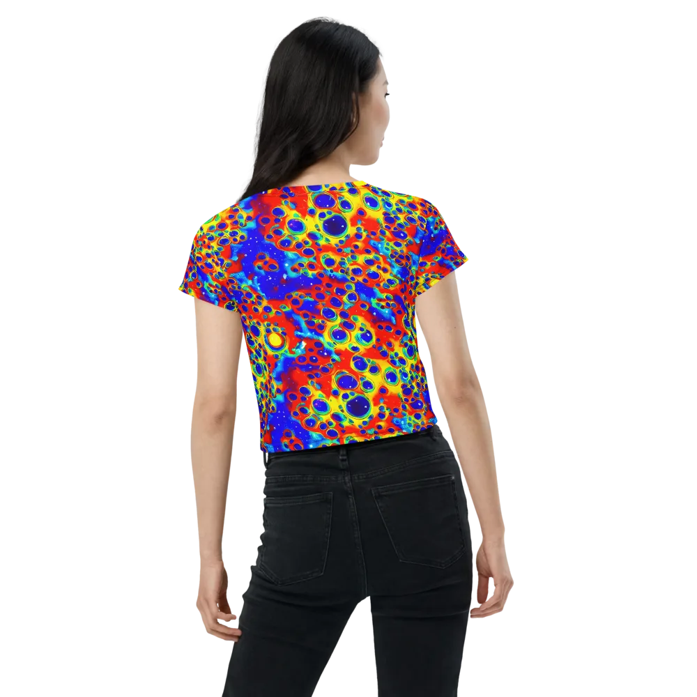 Neon Lagoon on Crop Tee — Back