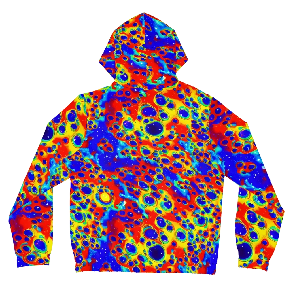 Neon Lagoon on Women's Full-Zip Hoodie — Back
