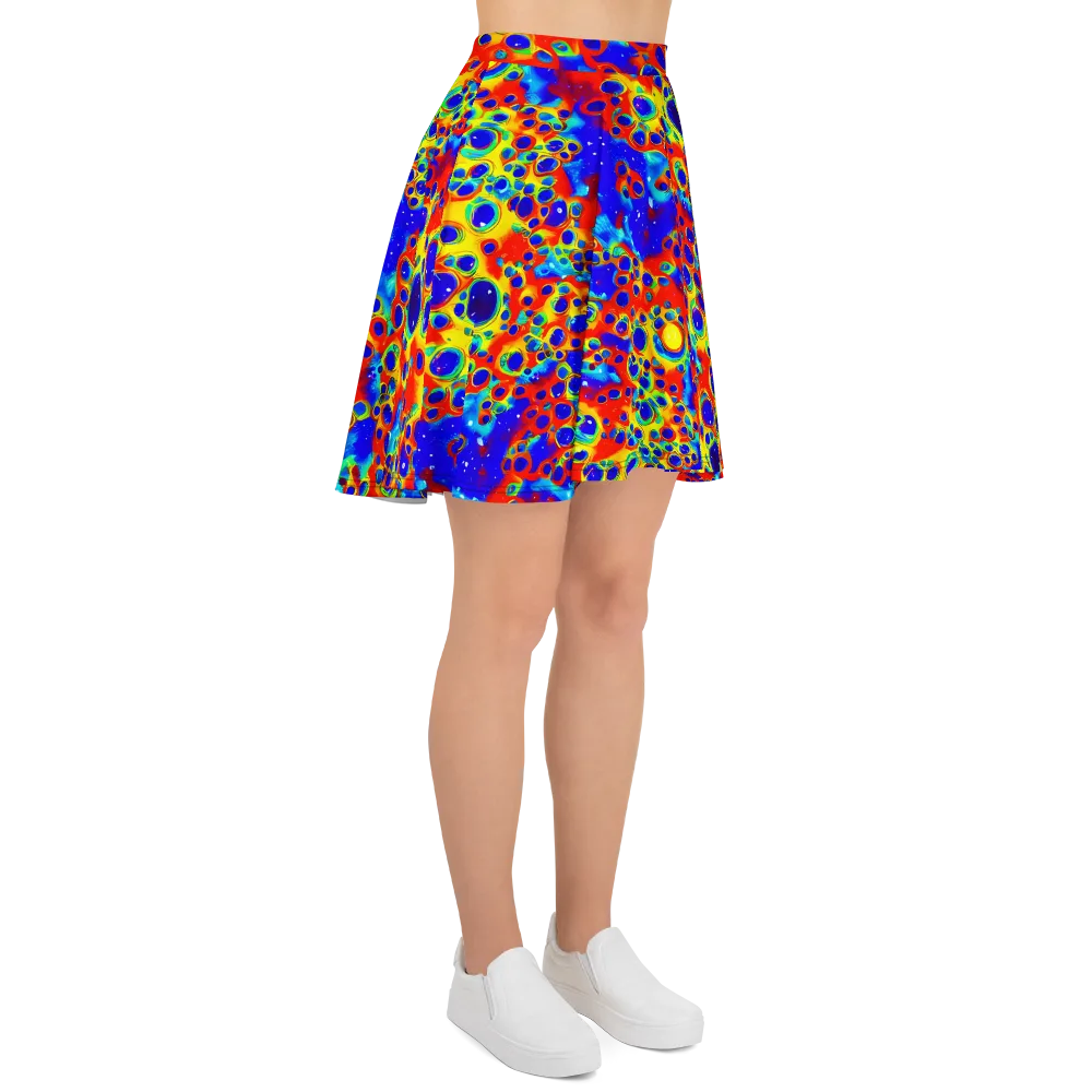 Neon Lagoon on Skater Skirt — Right