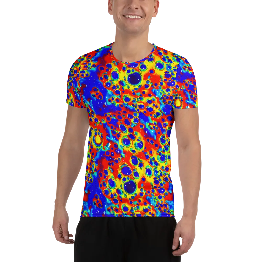 Neon Lagoon on Men's Athletic T-Shirt — Front