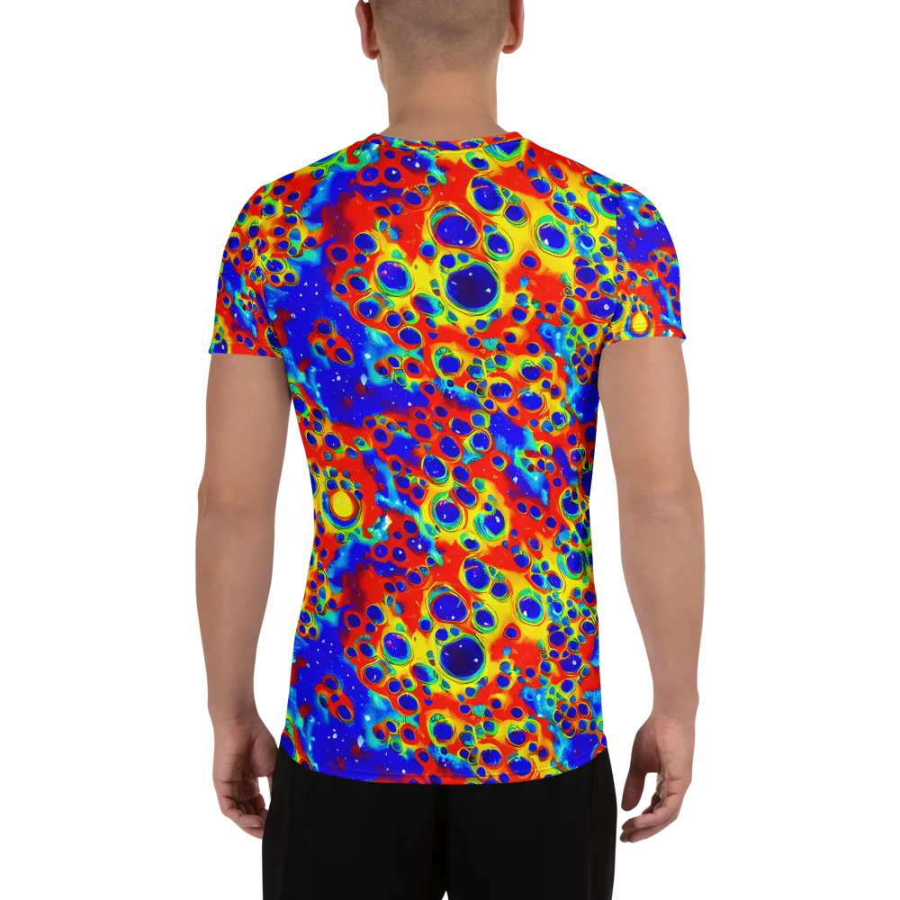 Neon Lagoon on Men's Athletic T-Shirt — Back