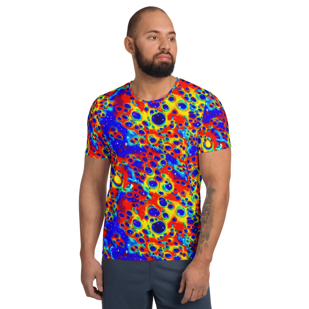 Neon Lagoon on Men's Athletic T-Shirt — Front