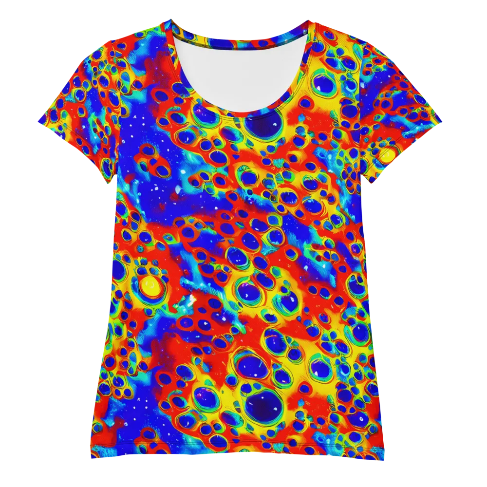 Neon Lagoon on Women's Athletic T-Shirt — Front