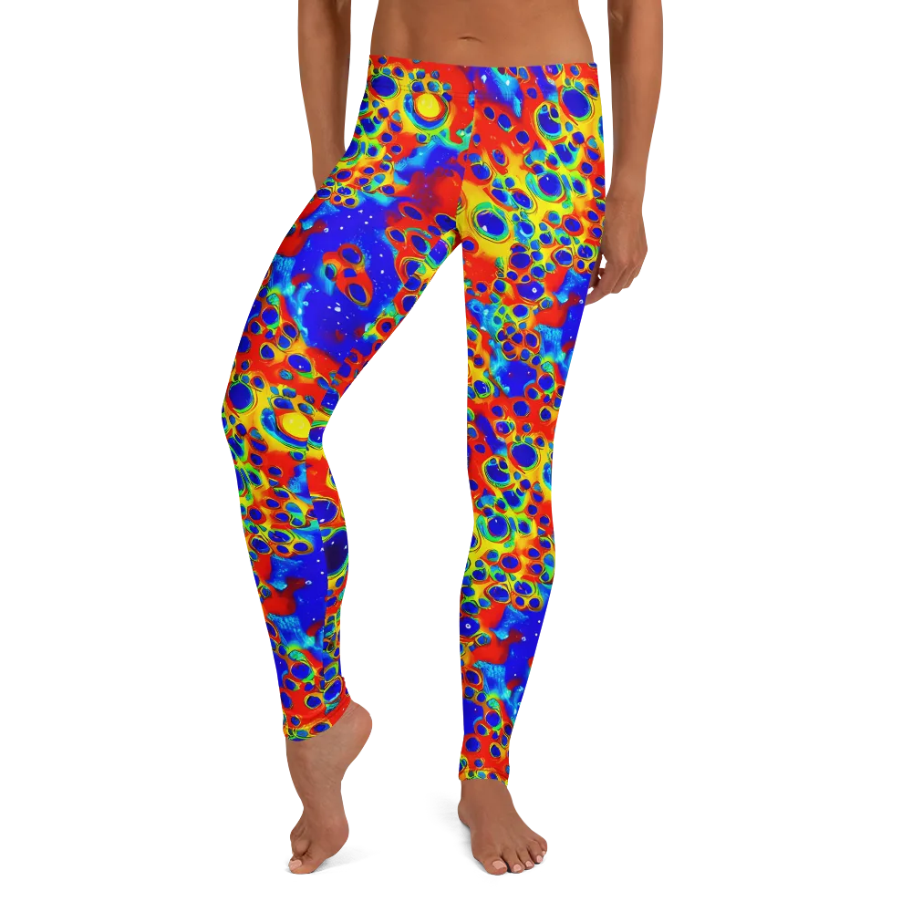 Neon Lagoon on Leggings — Front