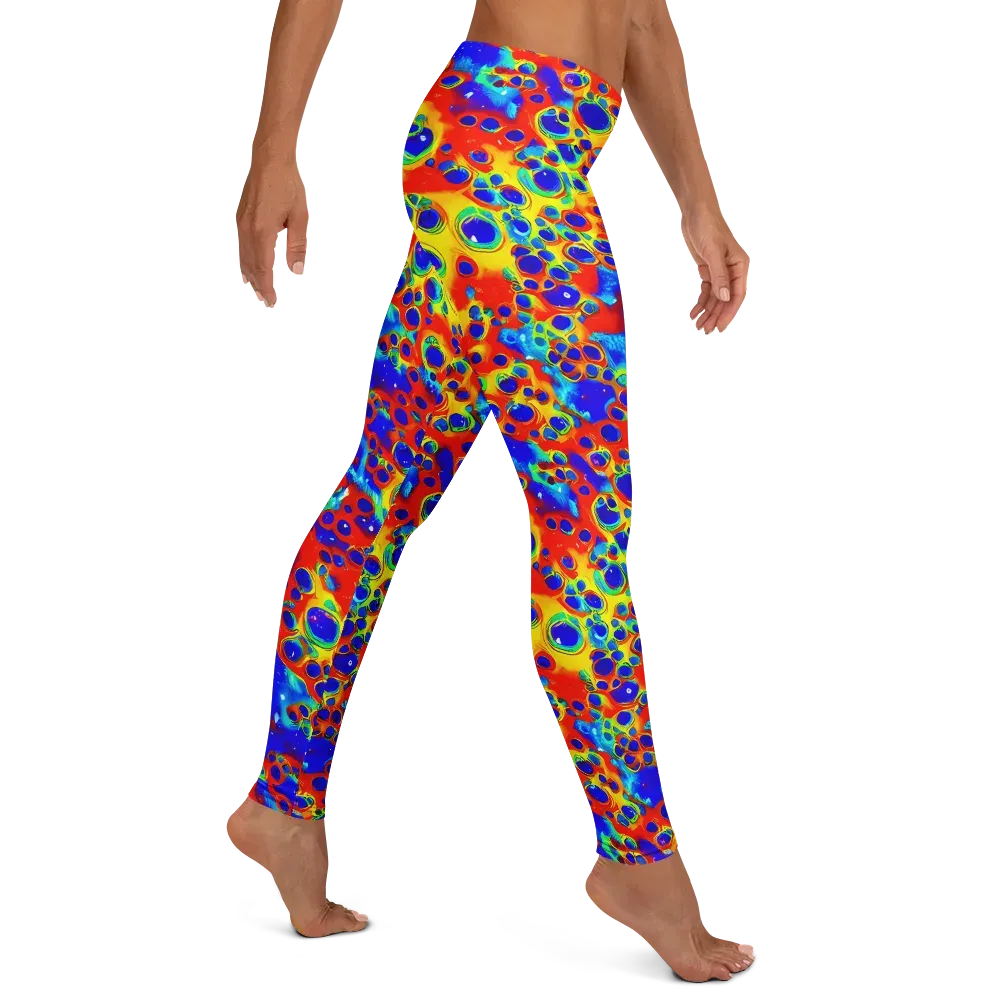 Neon Lagoon on Leggings — Right