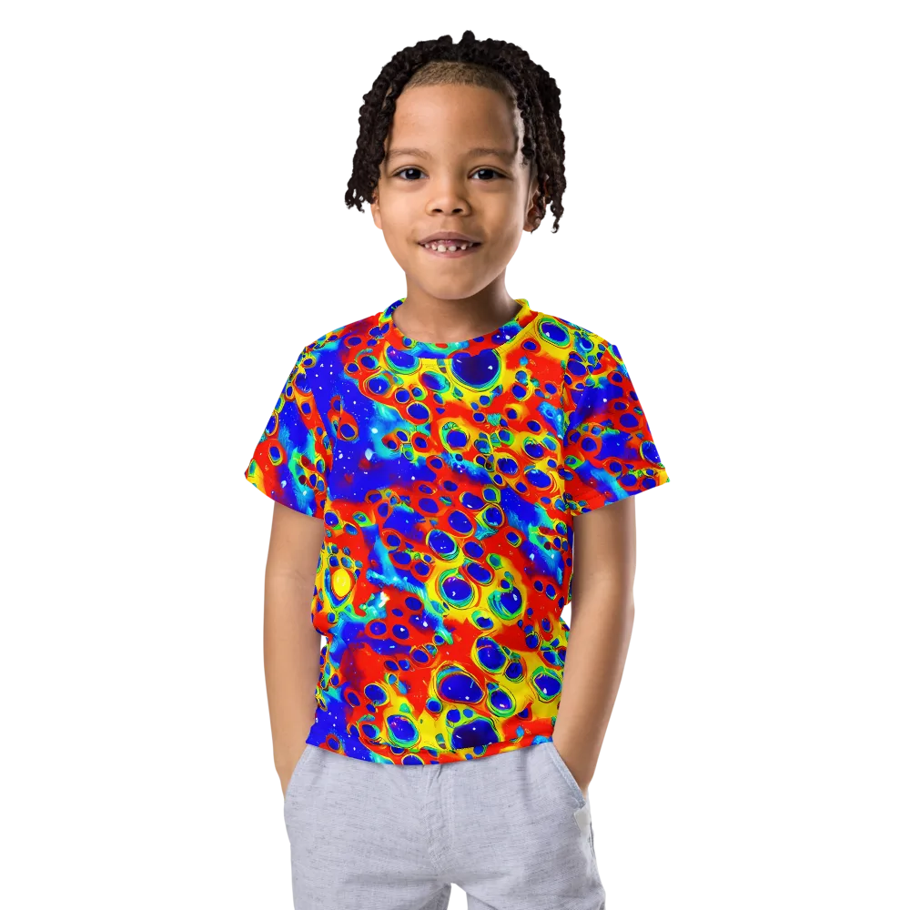Neon Lagoon on Kids Crew Neck T-Shirt — Front