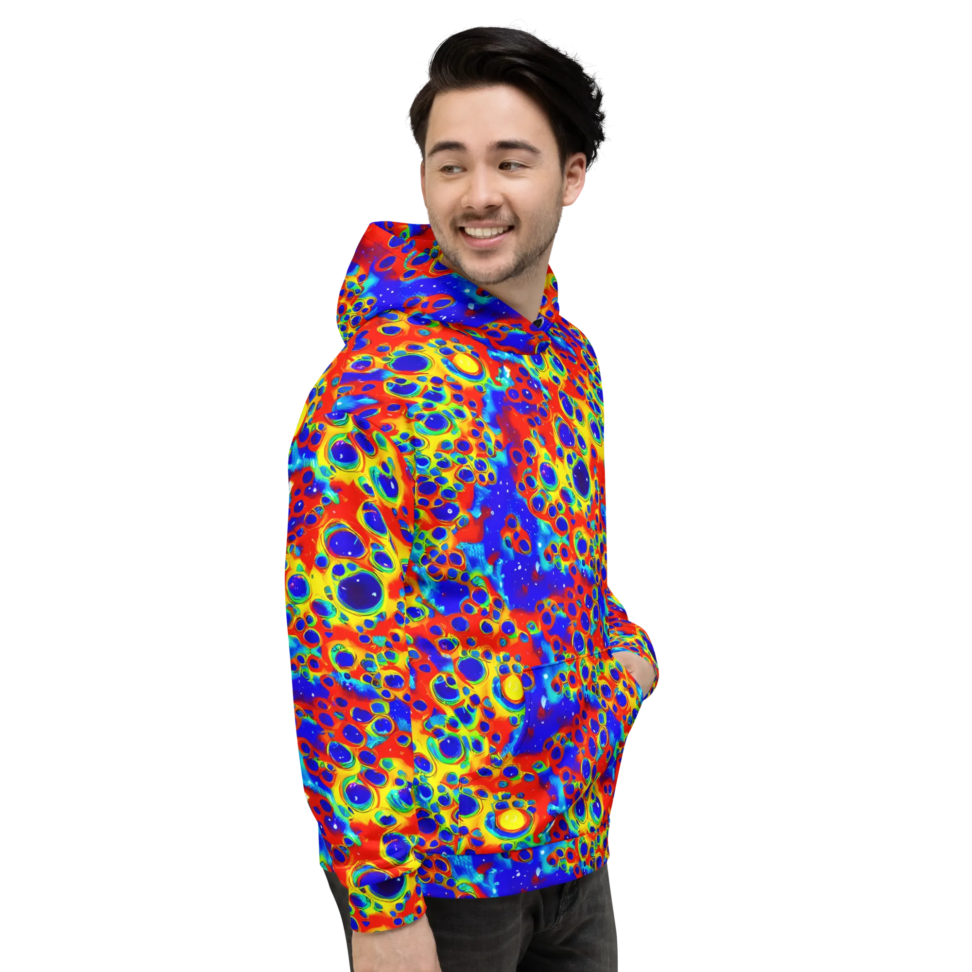 Neon Lagoon on Hoodie — Right