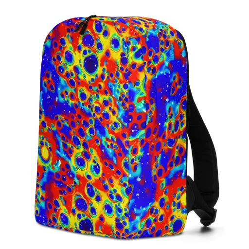 Neon Lagoon on a Minimalist Backpack