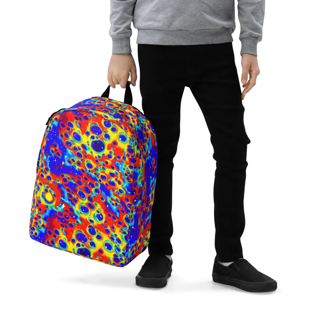 Neon Lagoon on Minimalist Backpack — Zoomed-in