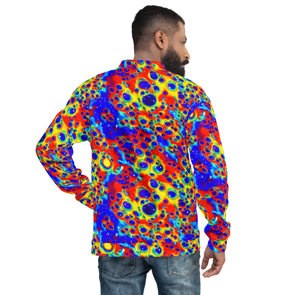 Neon Lagoon on Bomber Jacket — Back
