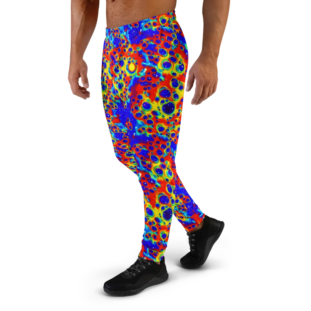 Neon Lagoon on Men's Joggers — Left