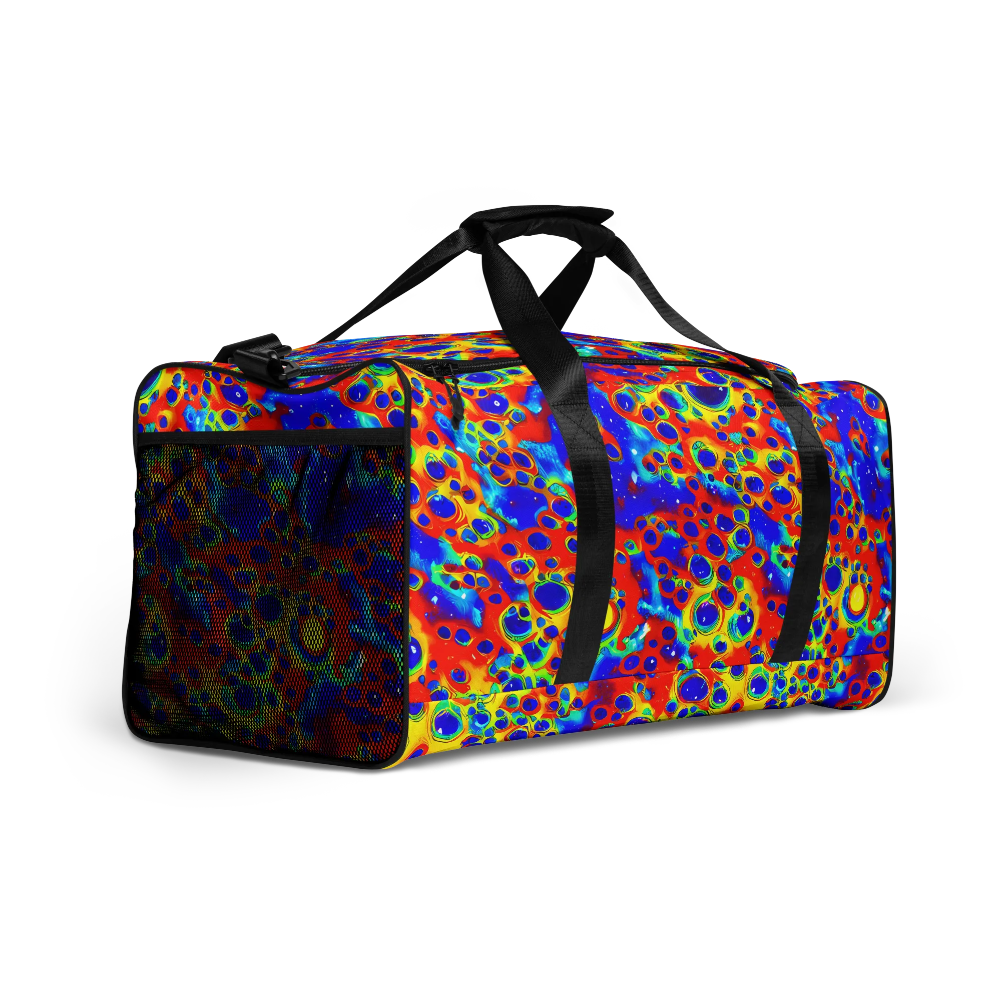 Neon Lagoon on Duffle Bag — Right Front