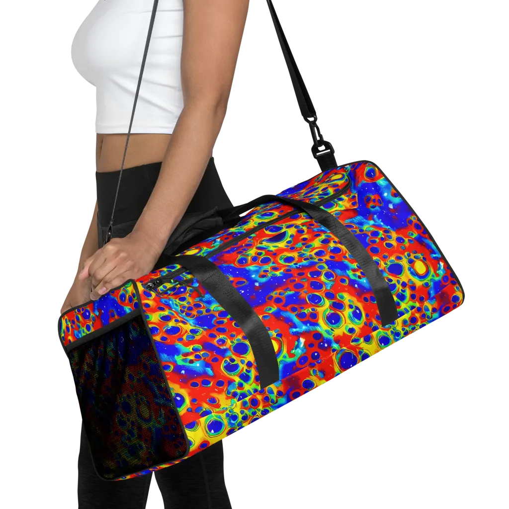 Neon Lagoon on Duffle Bag — Front