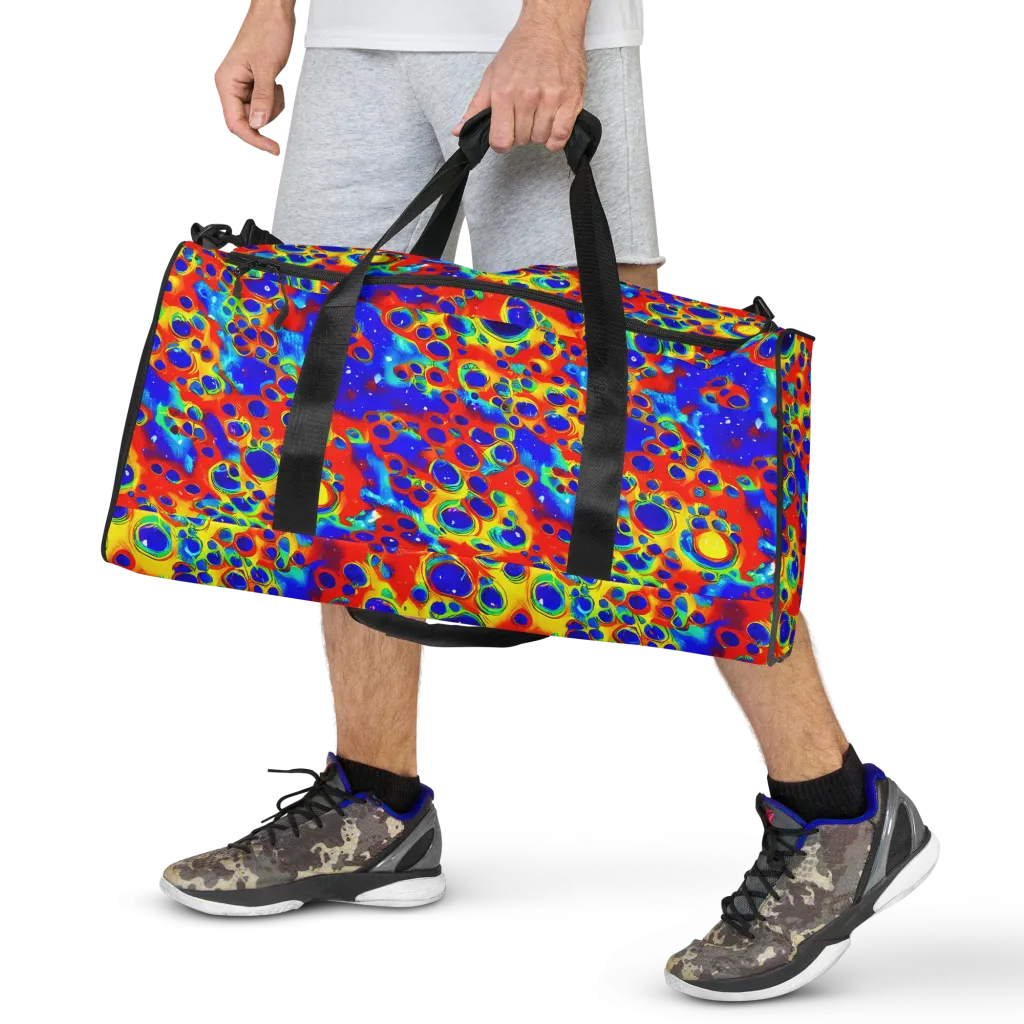 Neon Lagoon on Duffle Bag — Front