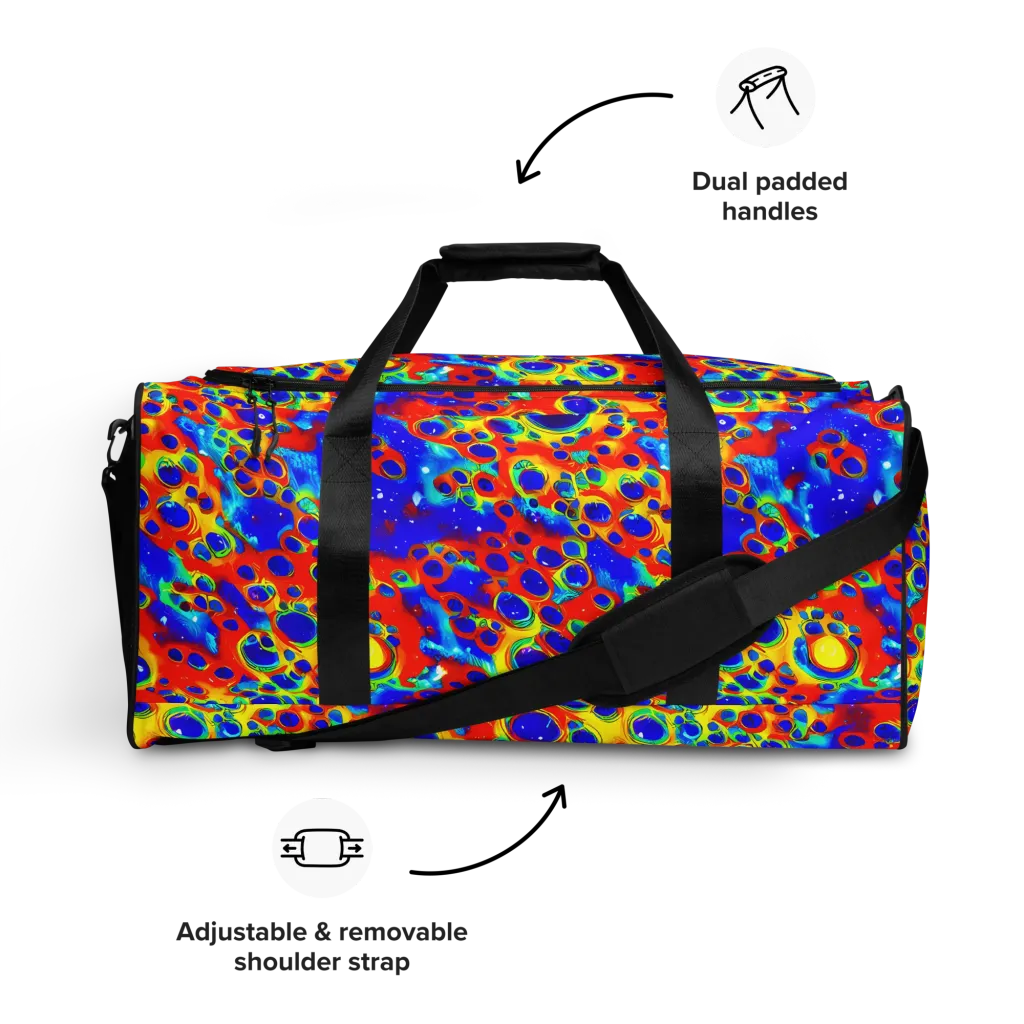 Neon Lagoon on Duffle Bag — Front