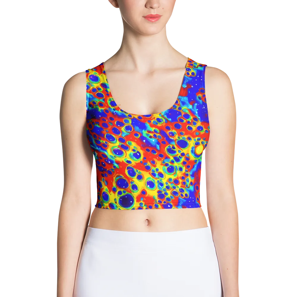 Neon Lagoon on Crop Top — Front