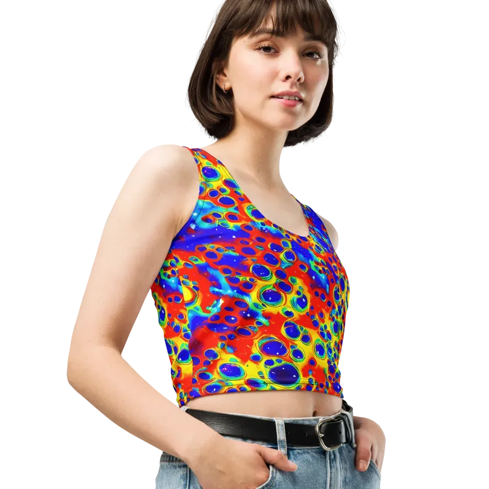Neon Lagoon on Crop Top — Right Front