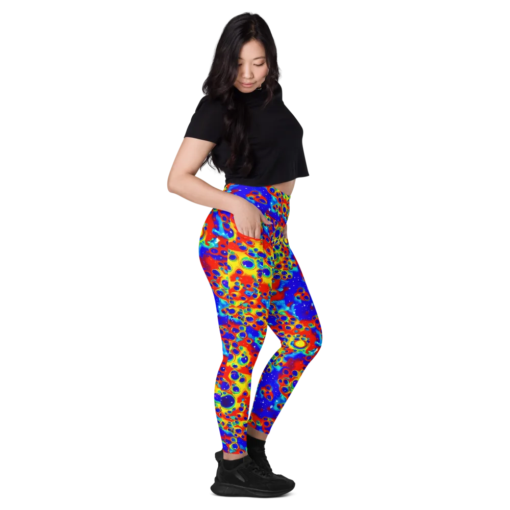 Neon Lagoon on Leggings with Pockets — Right