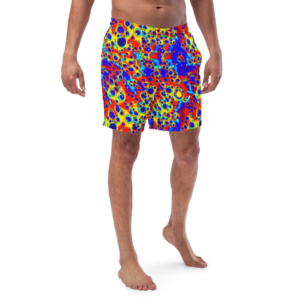 Neon Lagoon on Swim Trunks — Front