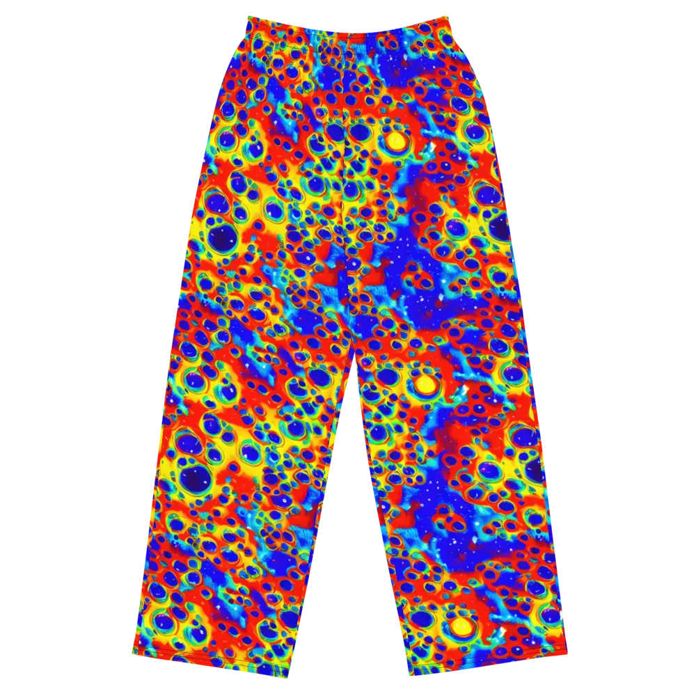 Neon Lagoon on Wide-Leg Pants — Front