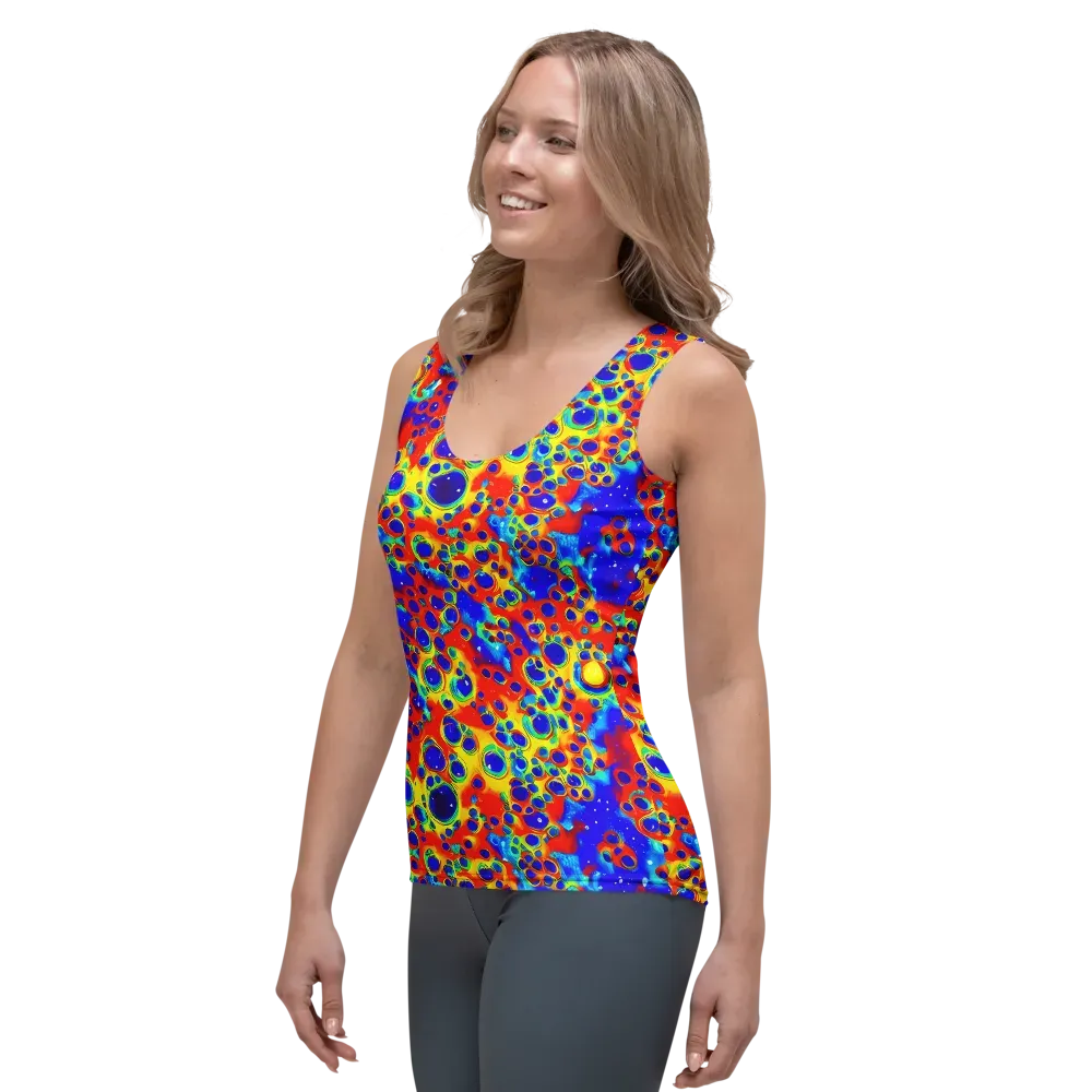 Neon Lagoon on Women's Tank Top — Left Front