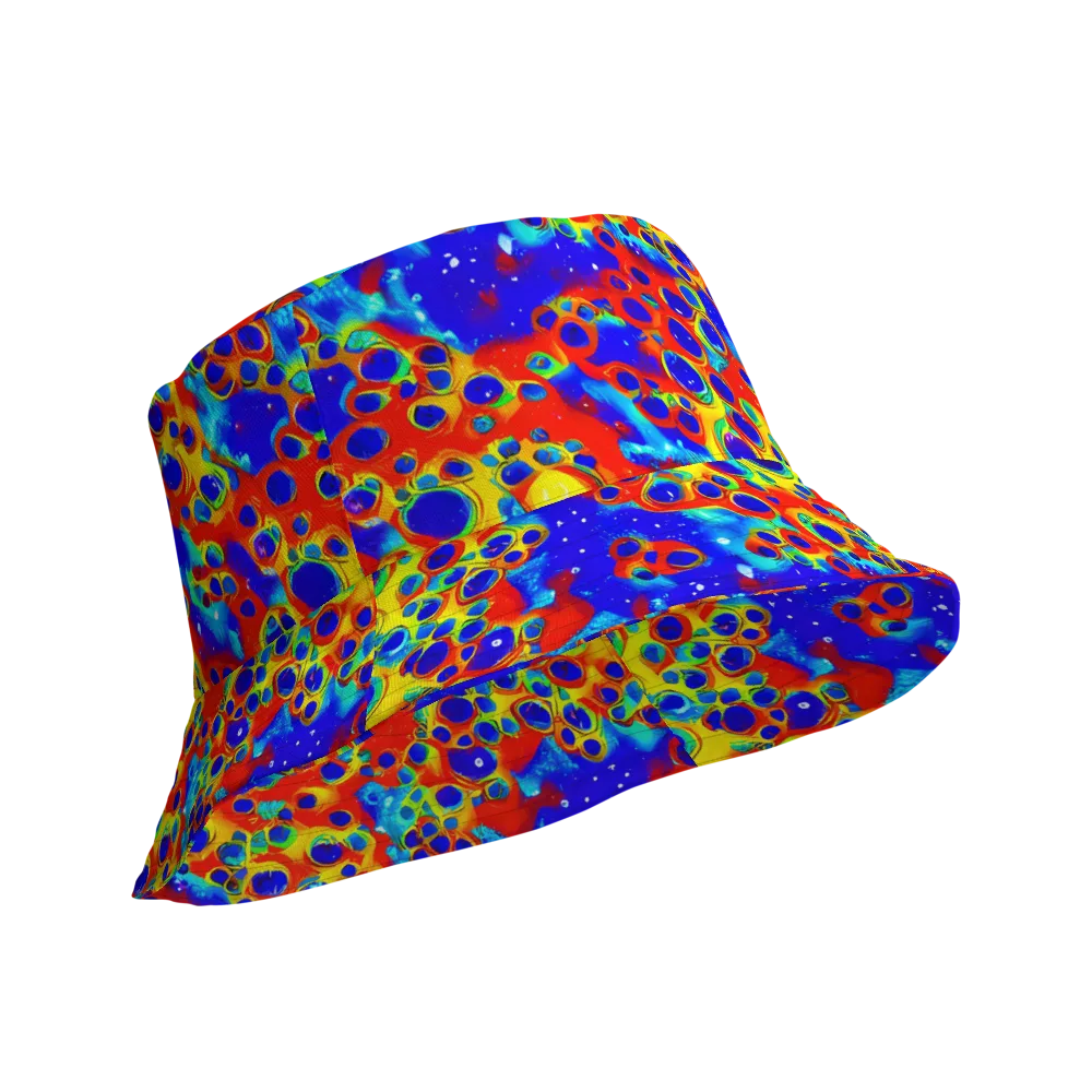 Neon Lagoon on Reversible Bucket Hat — Product details Outside