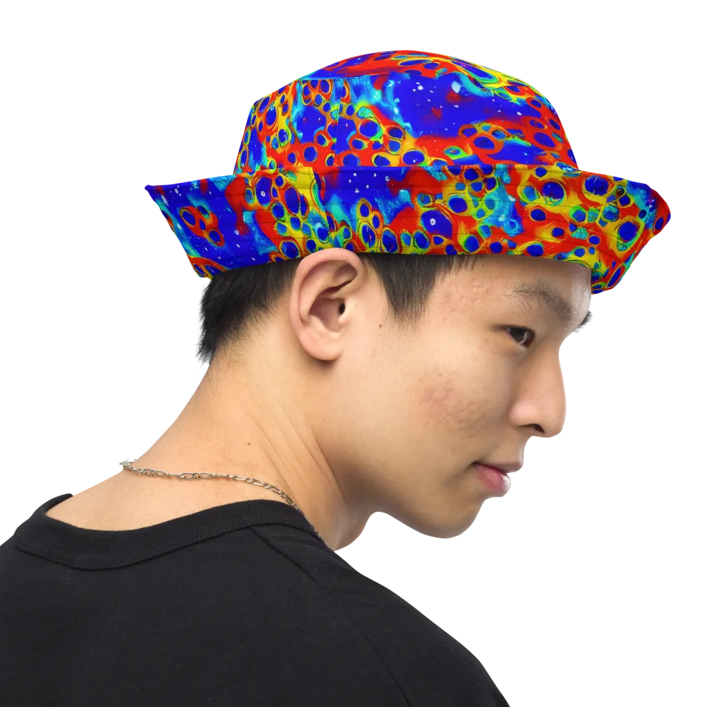 Neon Lagoon on Reversible Bucket Hat — Right Outside