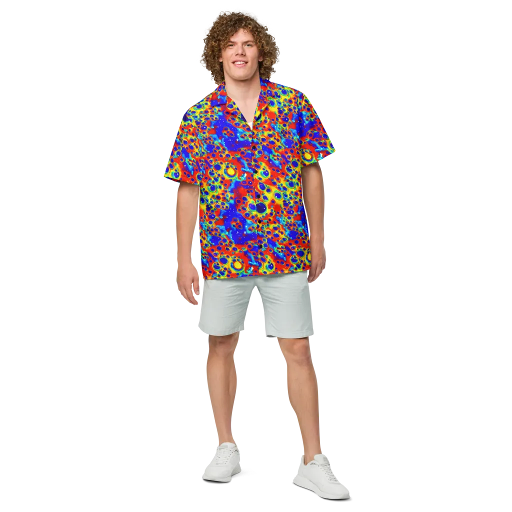 Neon Lagoon on Button Shirt — Front