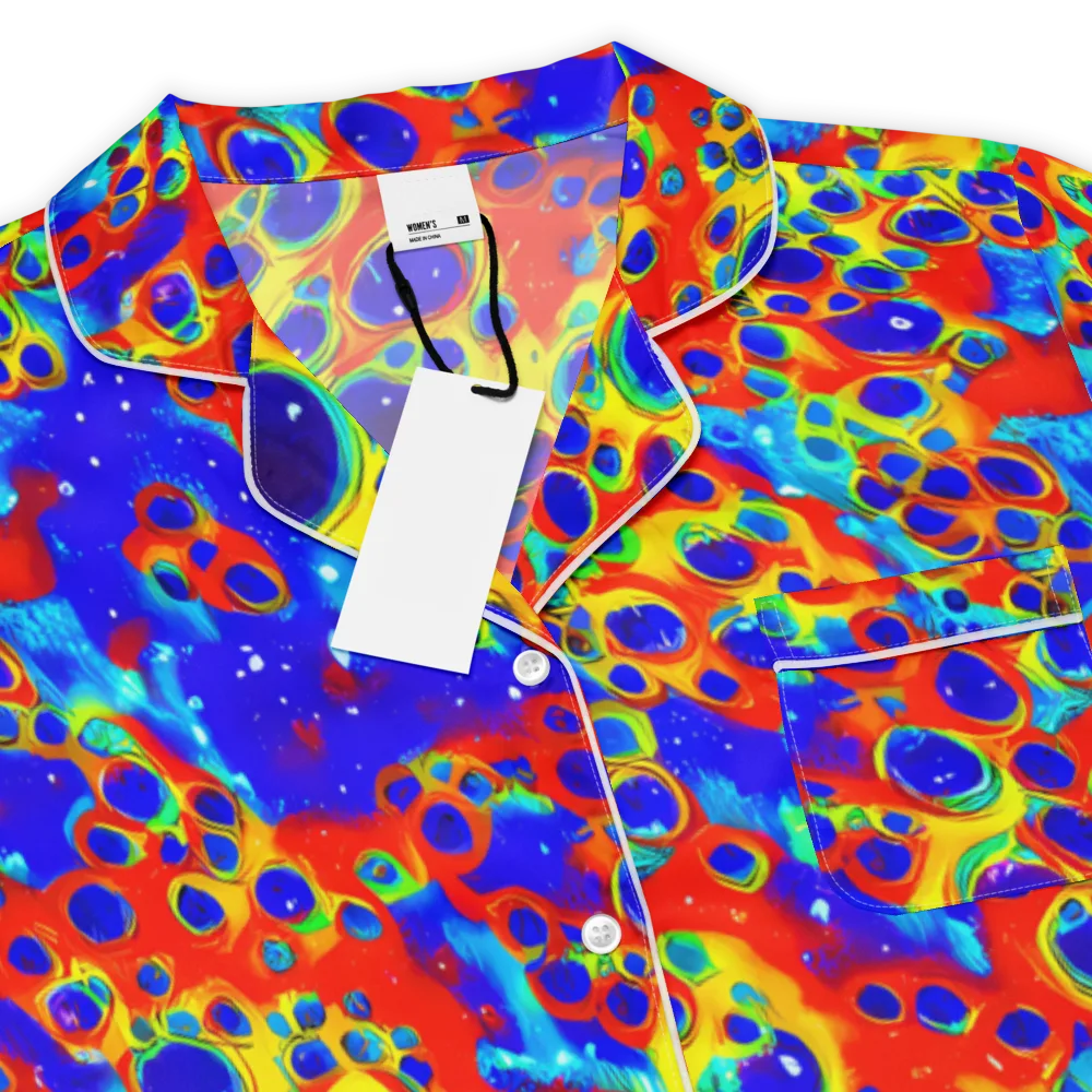 Neon Lagoon on Women's Short Sleeve Pajama Top — Product details