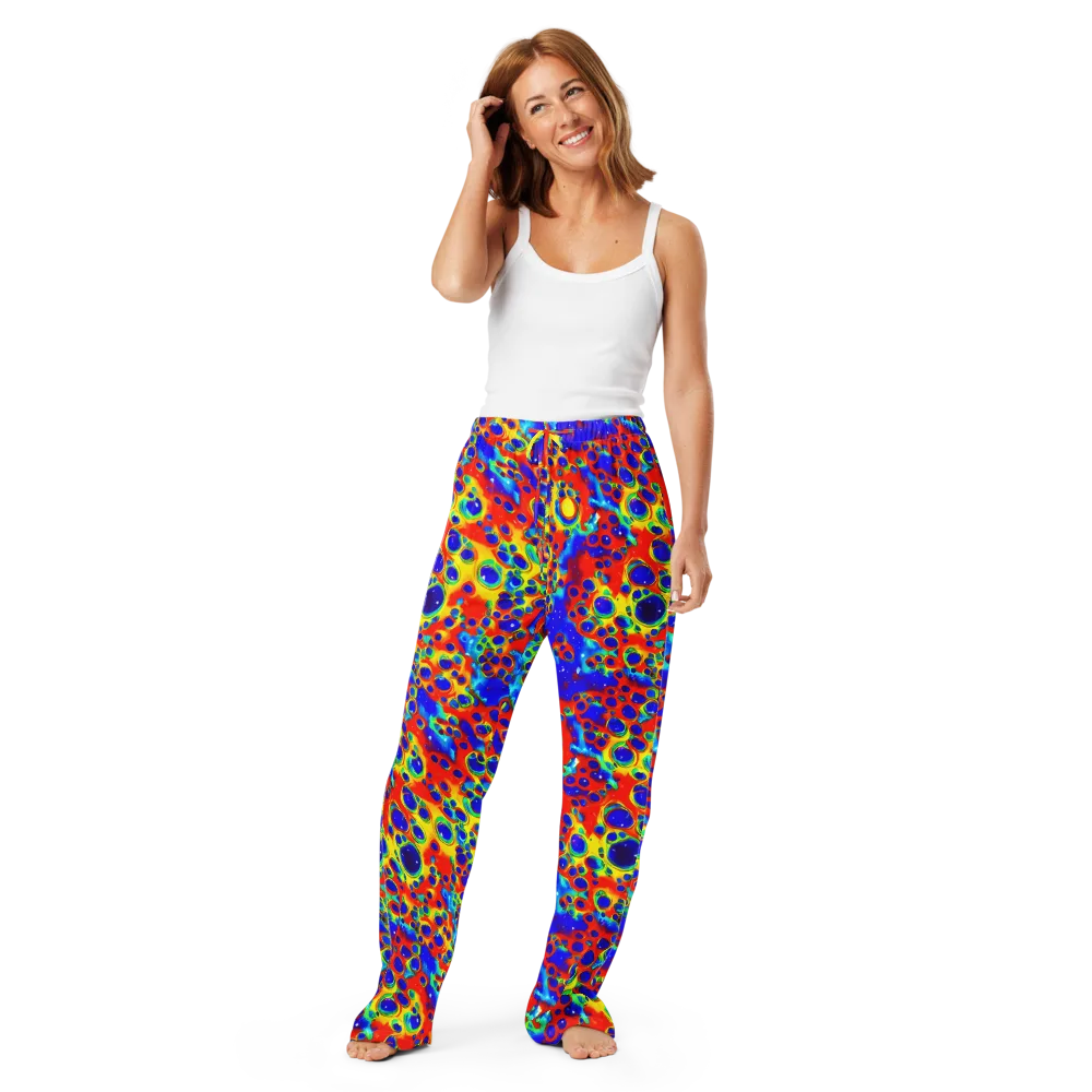 Neon Lagoon on Women's Pajama Pants — Front