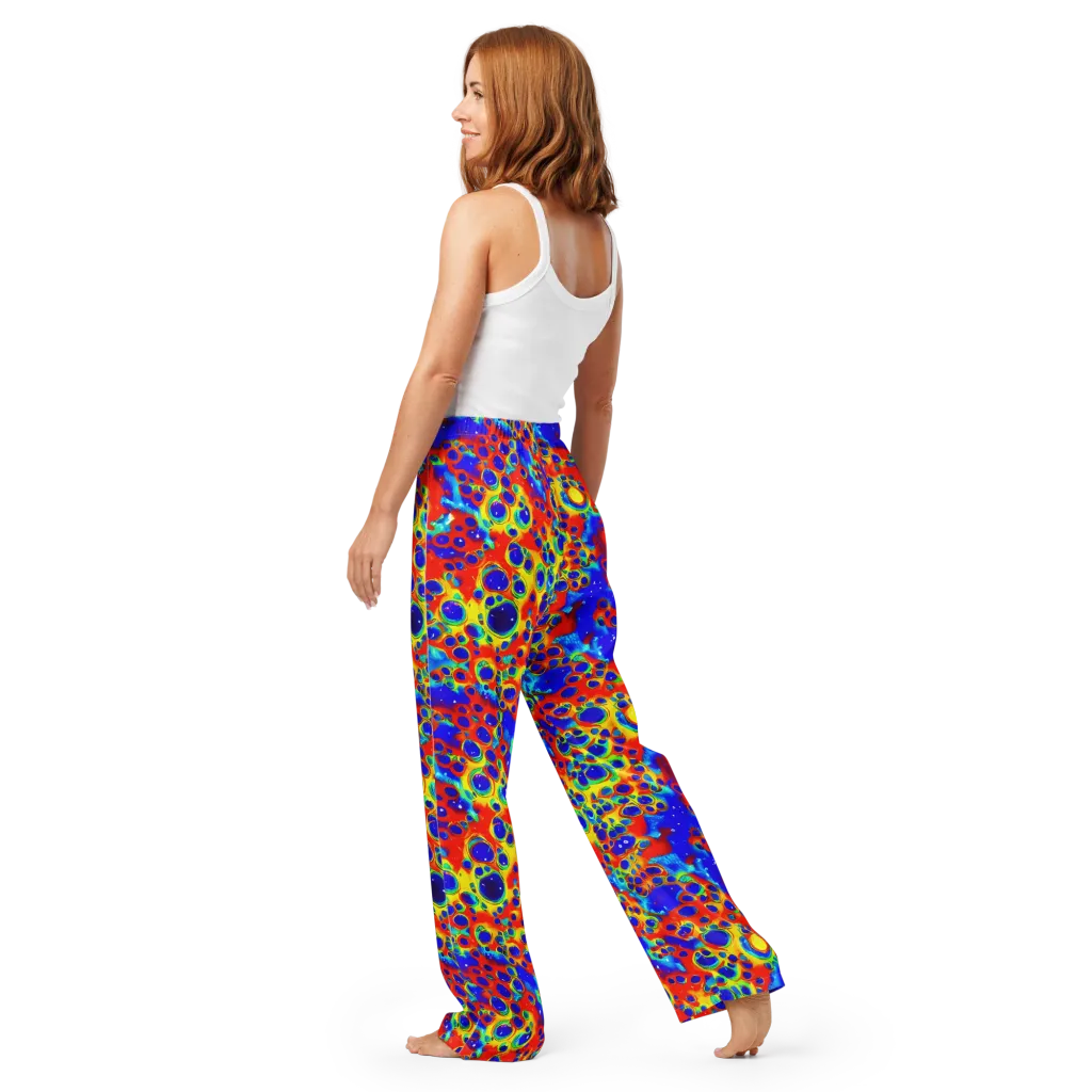 Neon Lagoon on Women's Pajama Pants — Back