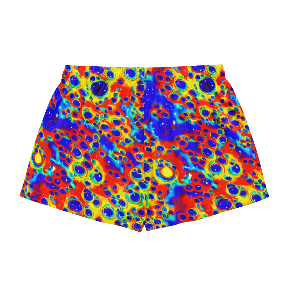 Neon Lagoon on Women's Pajama Shorts — Back