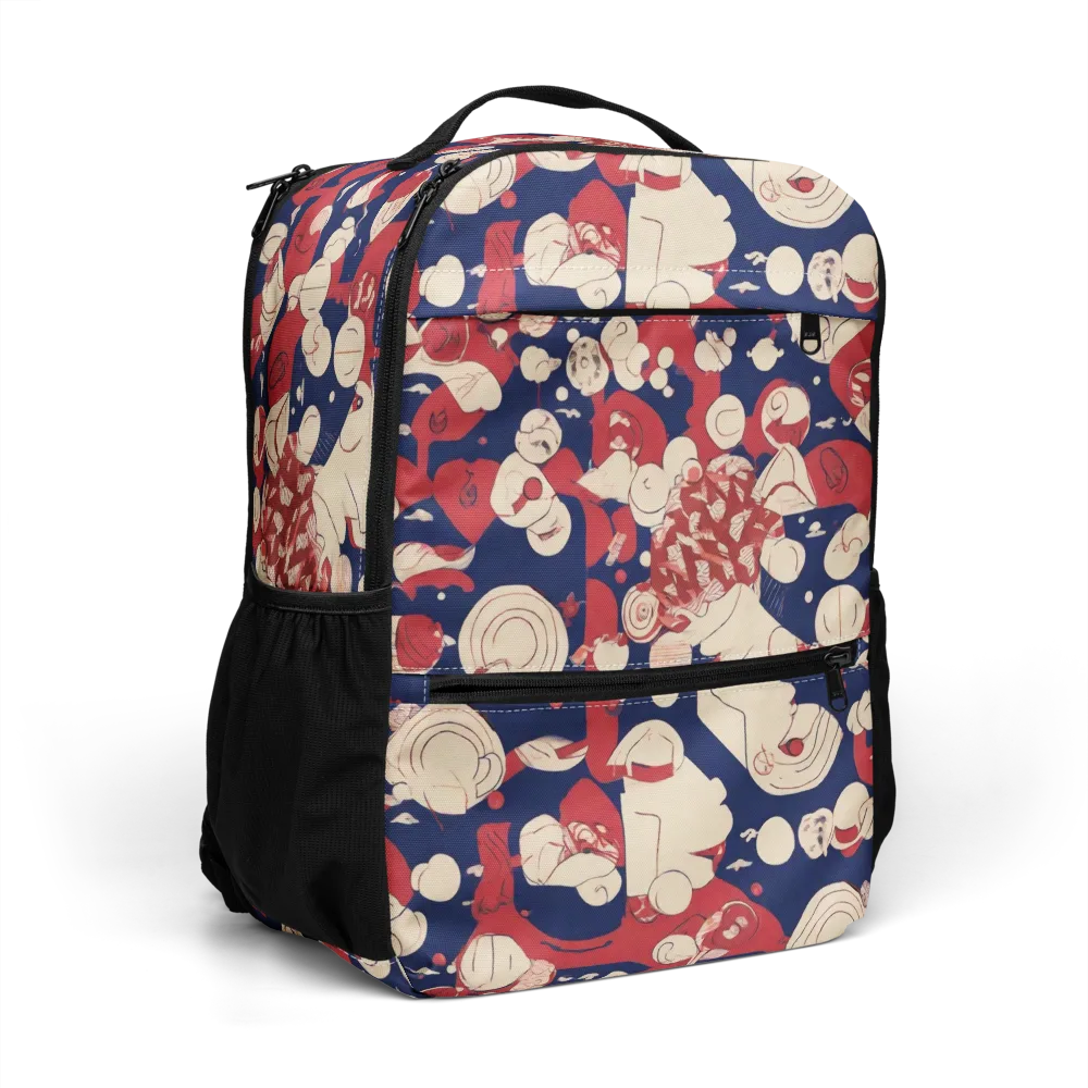 Crimson Constellation on Utility Backpack — Right Front