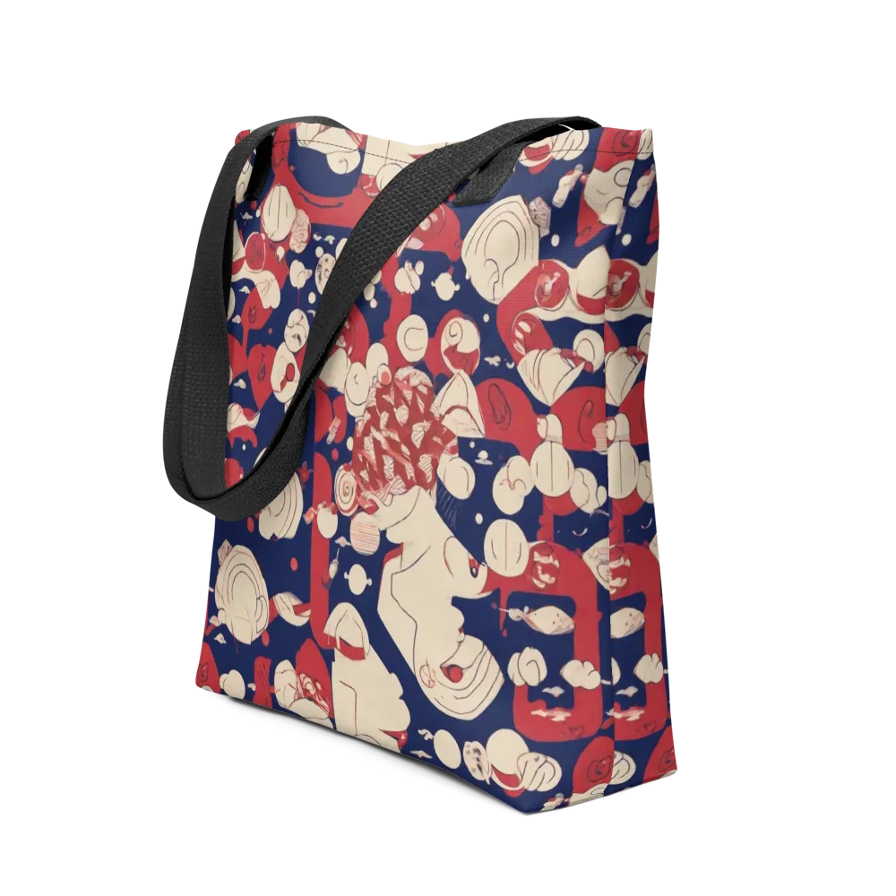 Crimson Constellation on Tote Bag — Front