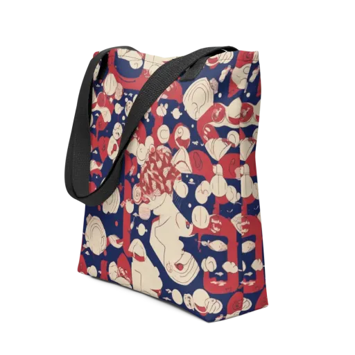Crimson Constellation on a Tote Bag