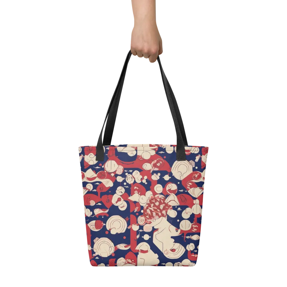 Crimson Constellation on Tote Bag — Front