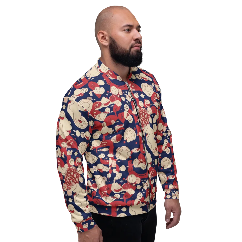 Crimson Constellation on Bomber Jacket — Right
