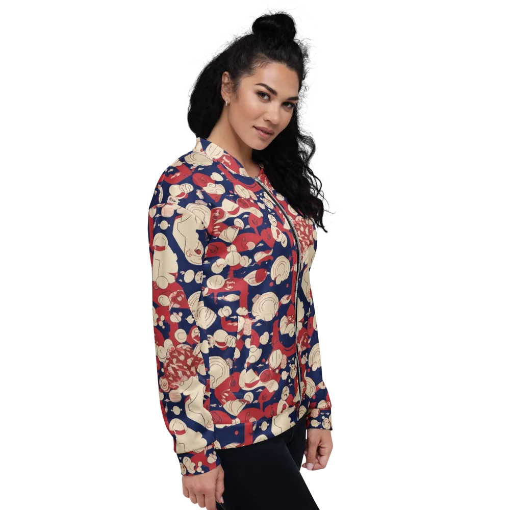 Crimson Constellation on Bomber Jacket — Right