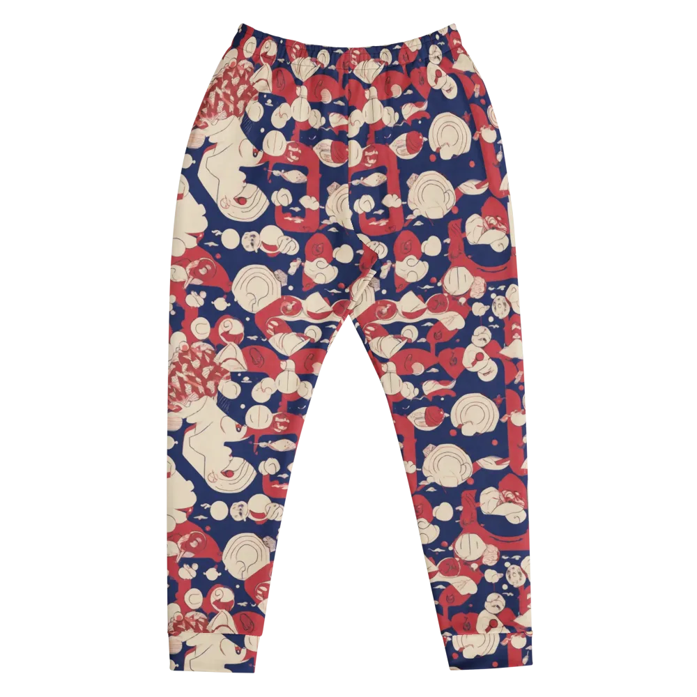 Crimson Constellation on Men's Joggers — Front