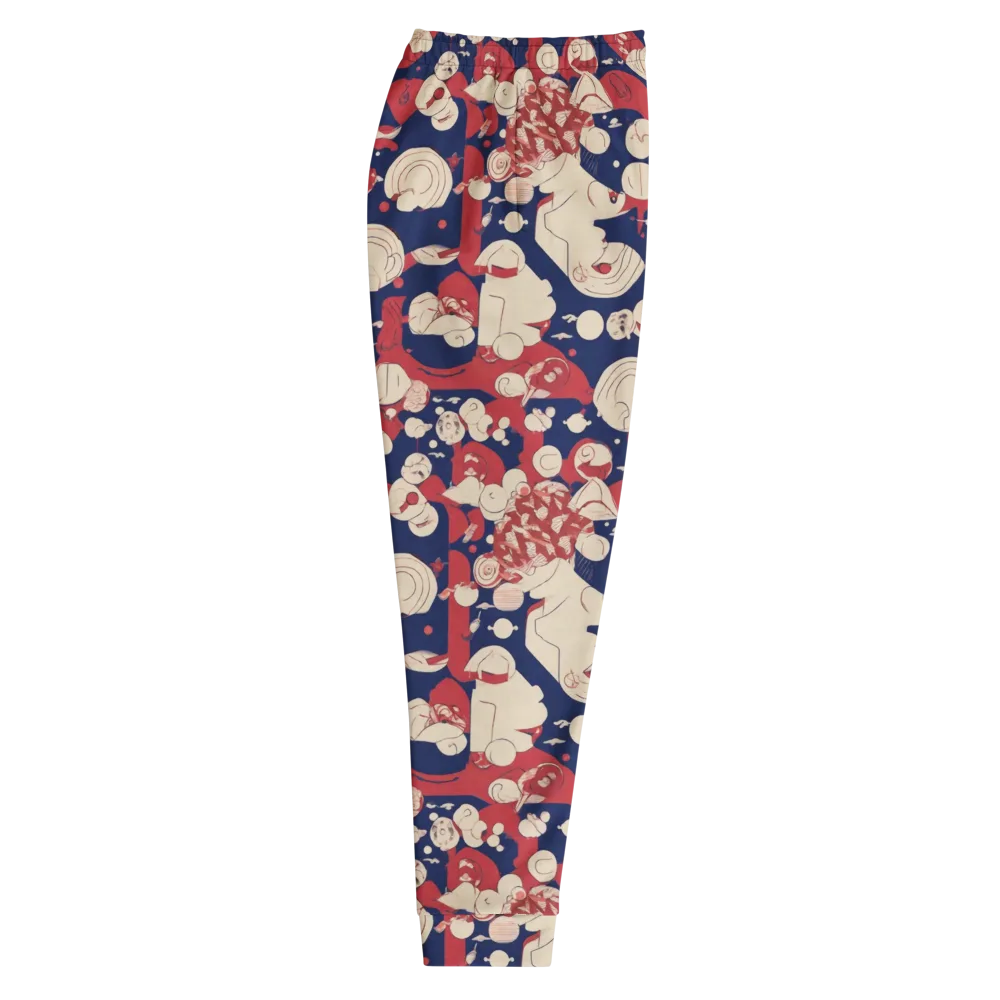 Crimson Constellation on Men's Joggers — Right