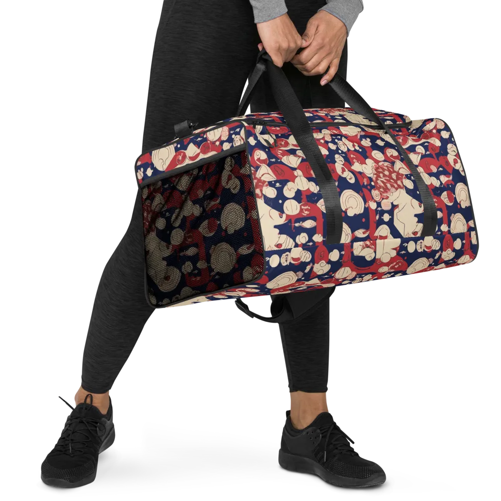 Crimson Constellation on Duffle Bag — Right Front