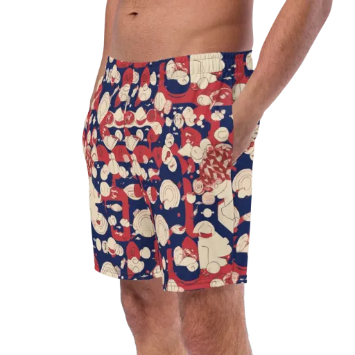 Crimson Constellation on a Swim Trunks