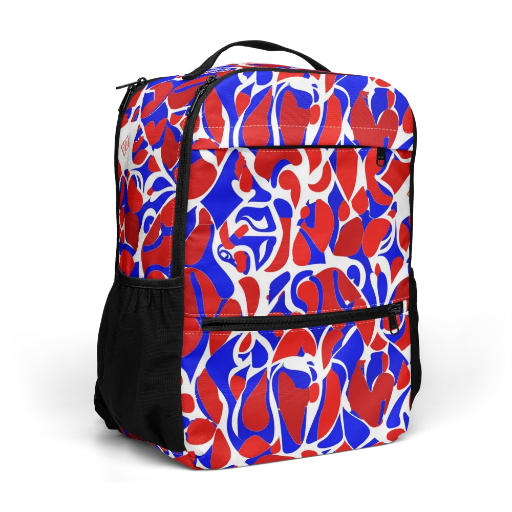 Red Tide Rhapsody on Utility Backpack — Right Front