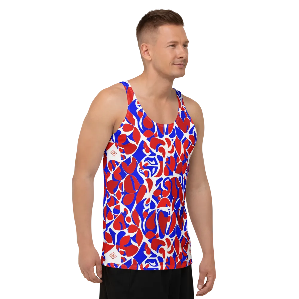 Red Tide Rhapsody on Men's Tank Top — Right Front