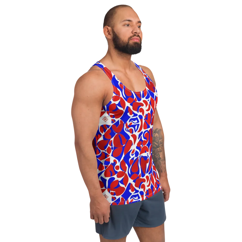 Red Tide Rhapsody on Men's Tank Top — Right Front