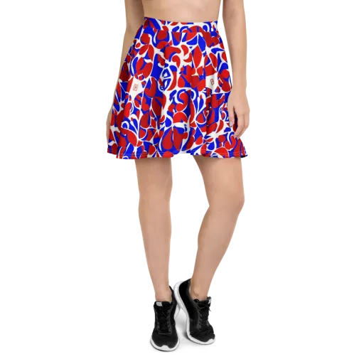 Red Tide Rhapsody on a Skater Skirt